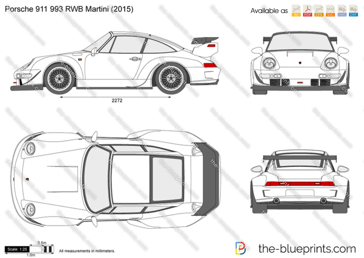 Porsche 911 993 RWB Martini