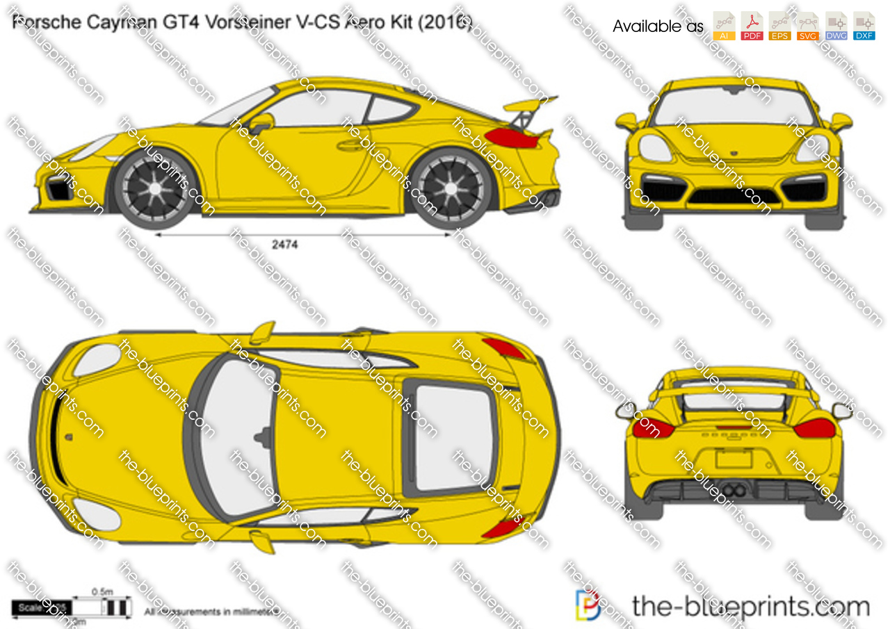 Porsche Cayman GT4 Vorsteiner V-CS Aero Kit