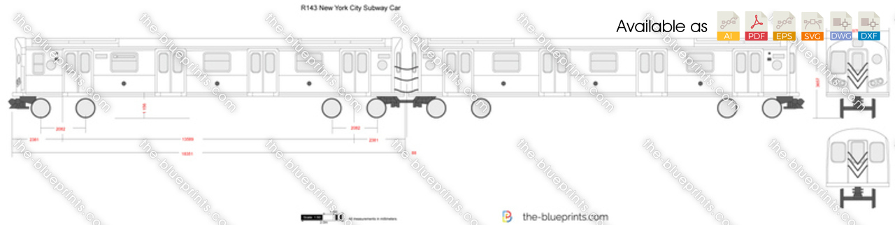 R143 New York City Subway Car