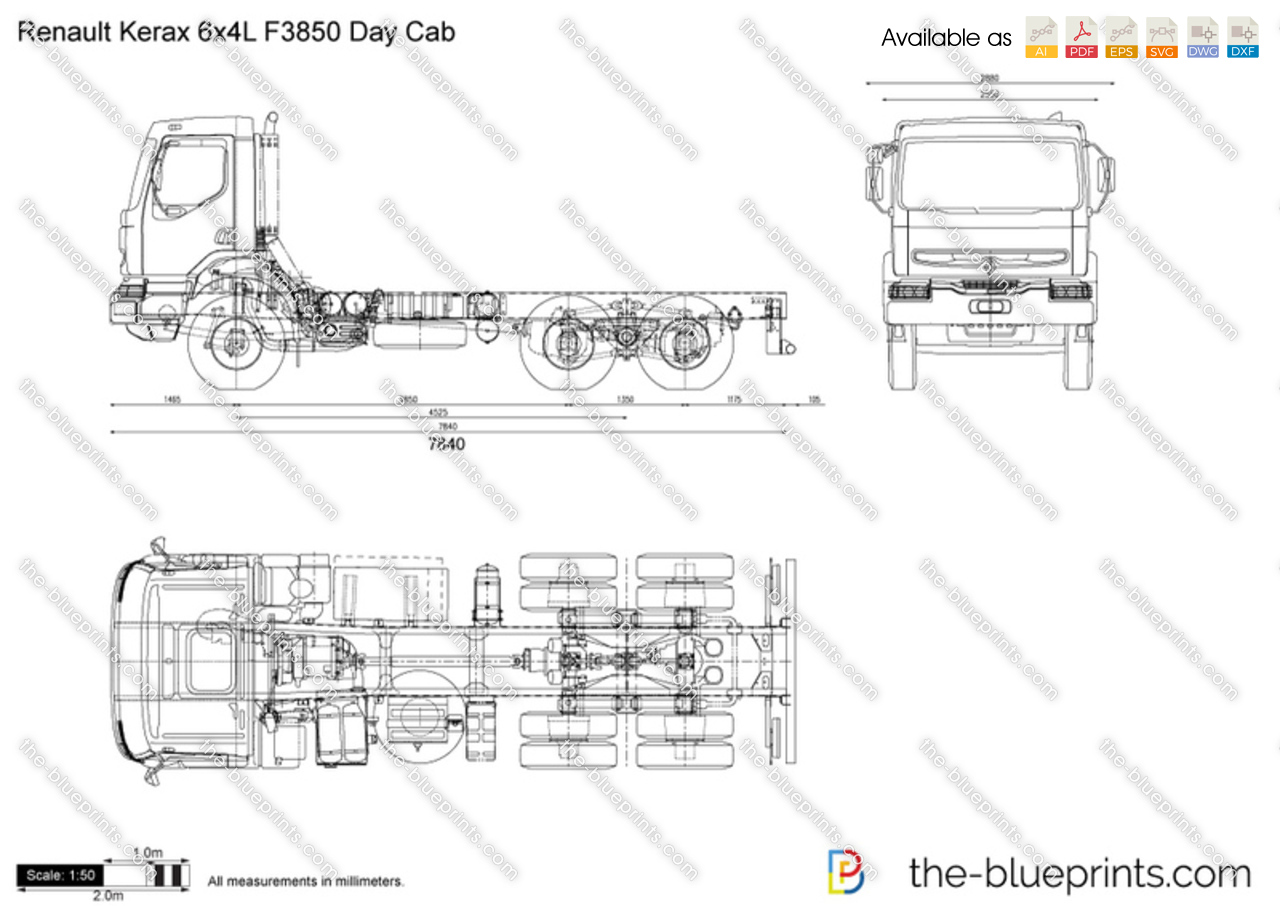Renault Kerax 6x4L F3850 Day Cab