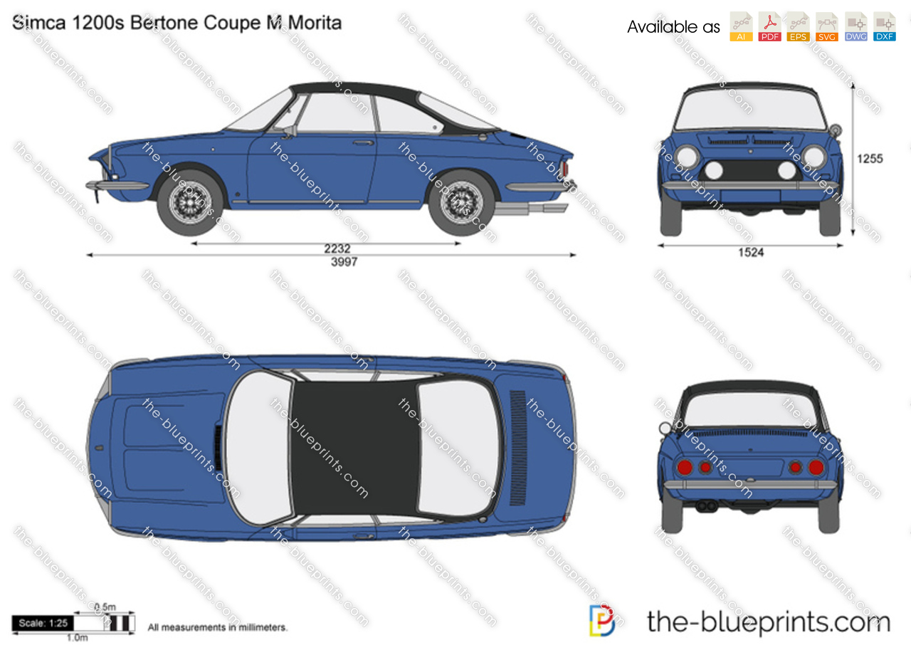 Simca 1200s Bertone Coupe M Morita