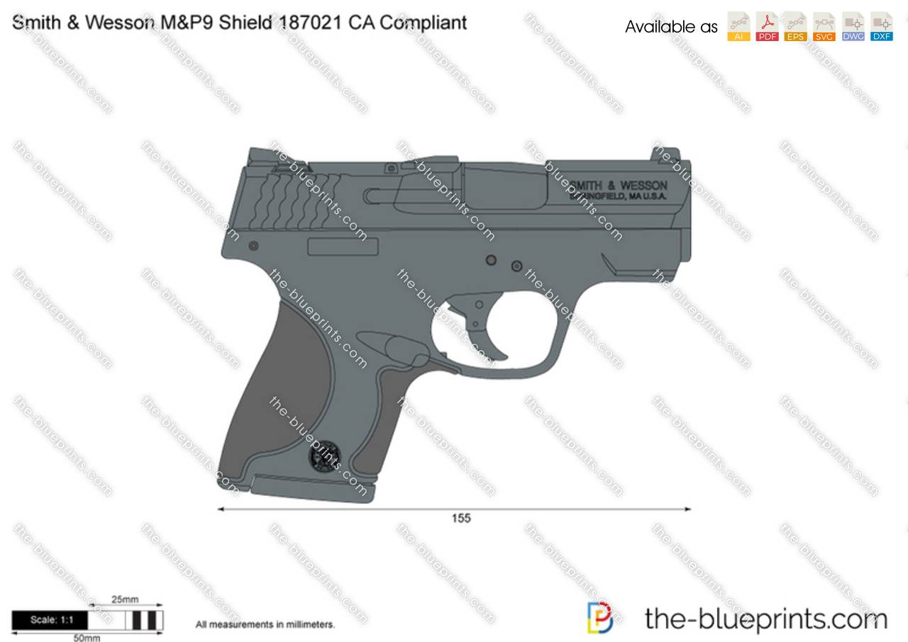 Smith & Wesson M&P9 Shield 187021 CA Compliant