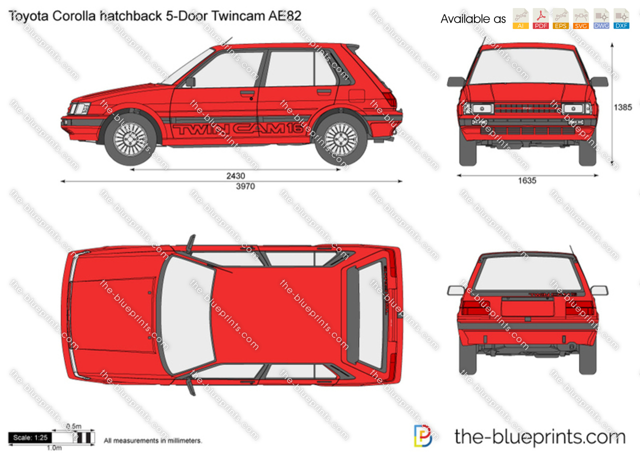 Toyota Corolla hatchback 5-Door Twincam AE82