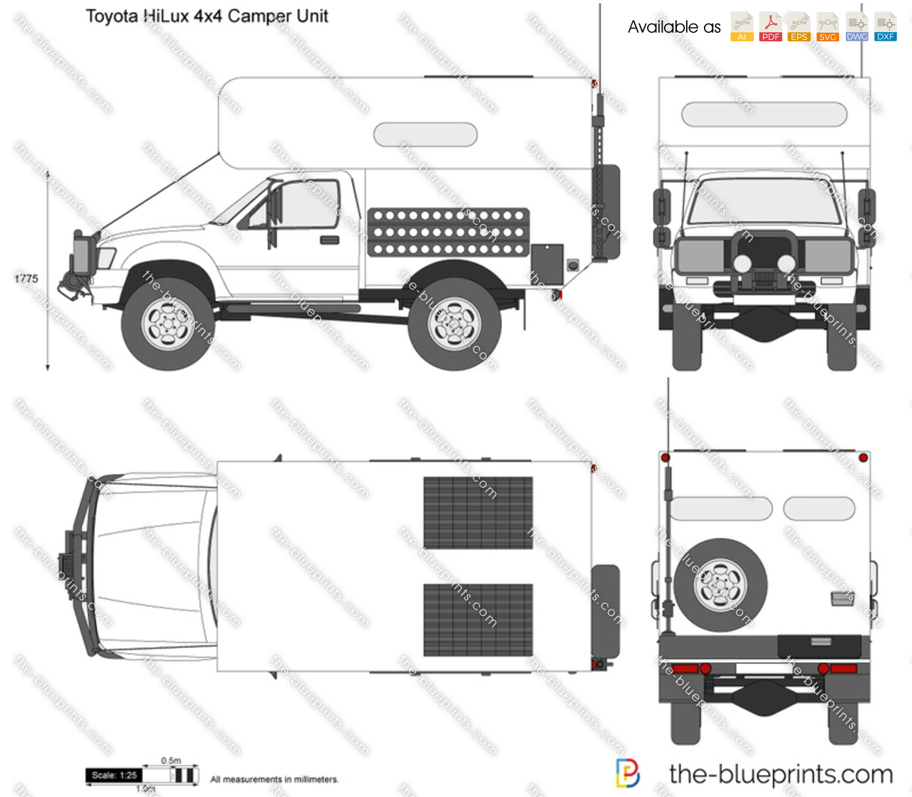 Toyota HiLux 4x4 Camper Unit