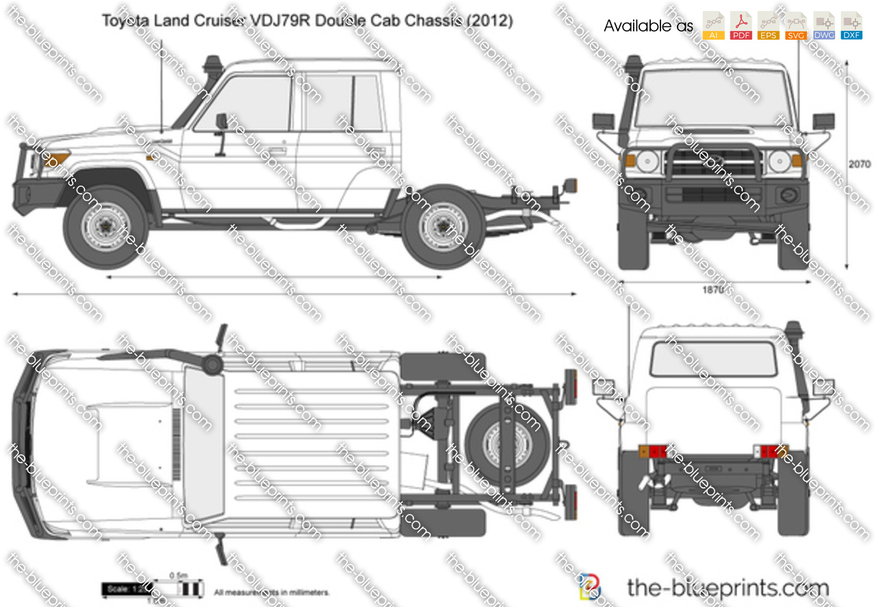 Toyota Land Cruiser VDJ79R Double Cab Chassis