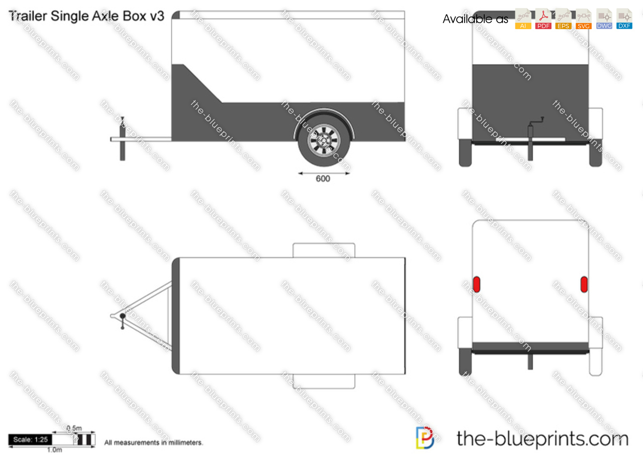 Trailer Single Axle Box v3