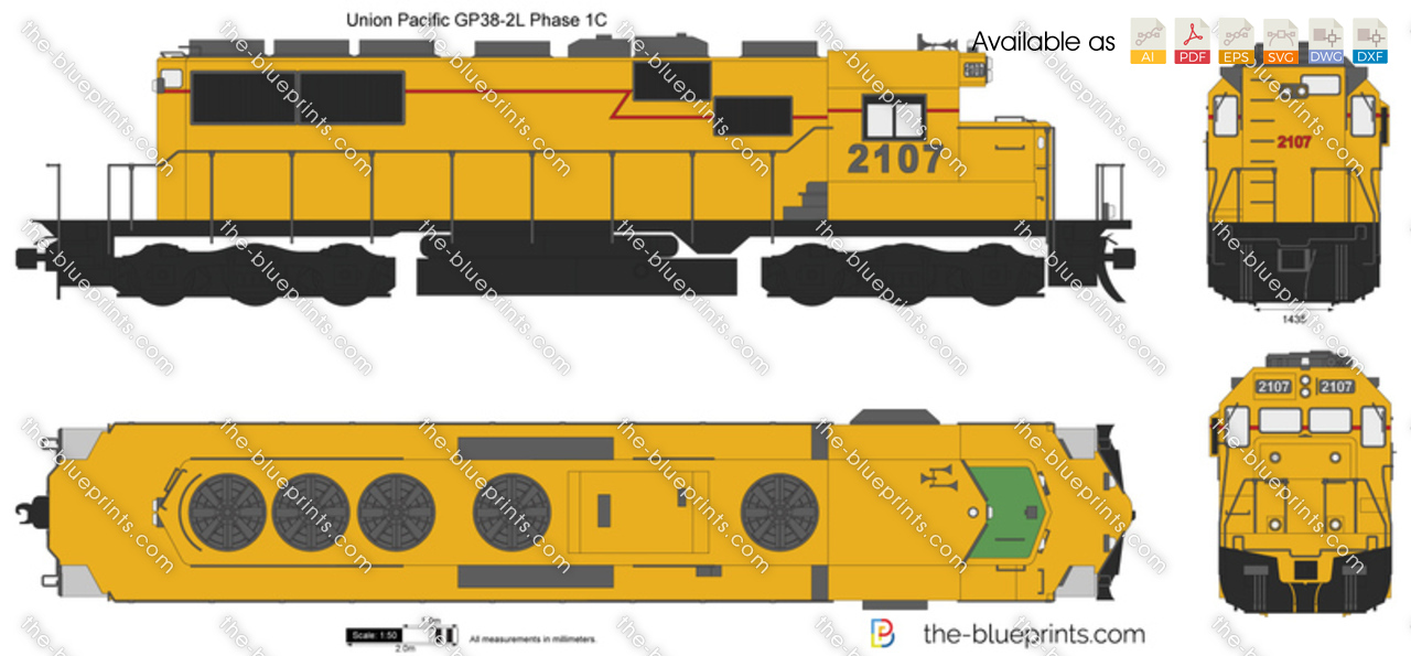 Union Pacific GP38-2L Phase 1C
