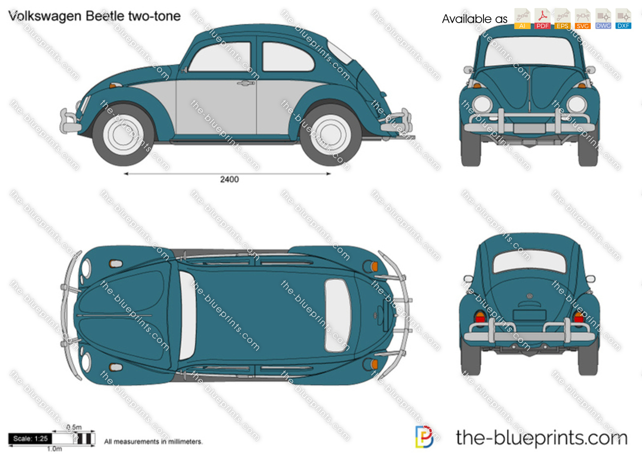 Volkswagen Beetle two-tone