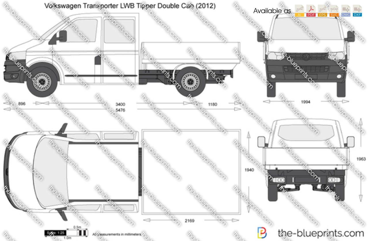 Volkswagen Transporter T5.2 LWB Tipper Double Cab