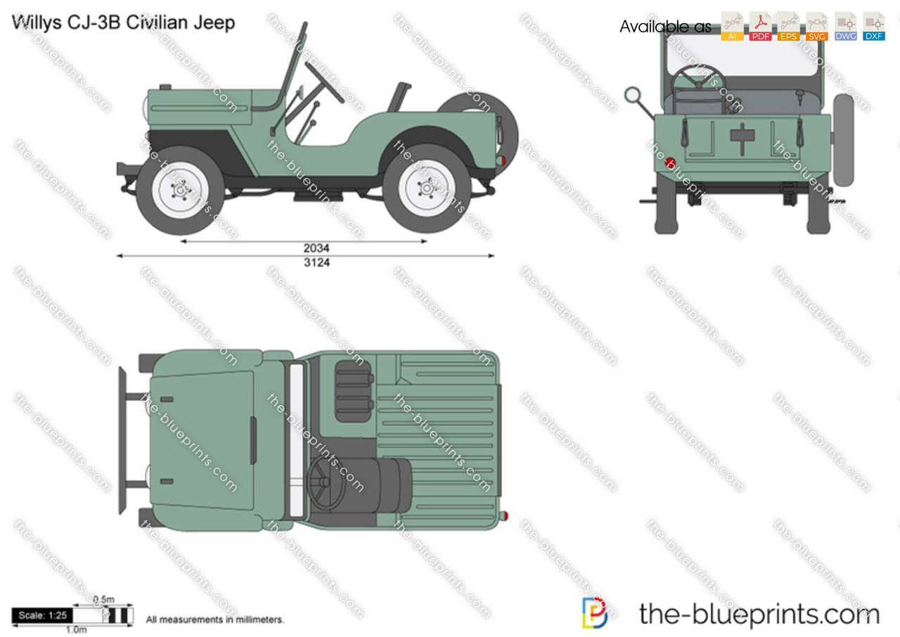 Willys CJ-3B Civilian Jeep
