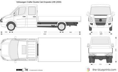 Volkswagen Crafter Double Cab Dropside LWB (2009)