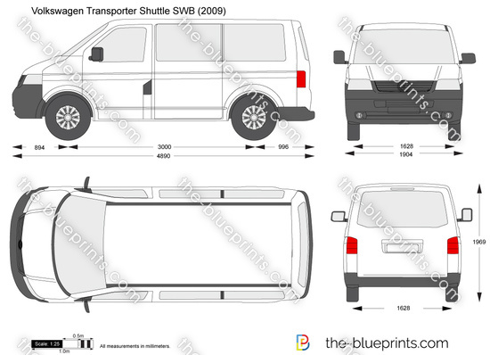 Volkswagen Transporter T5 Shuttle SWB