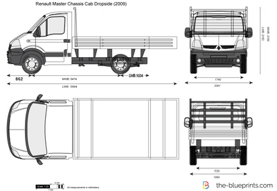 Renault Master Chassis Cab Dropside