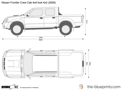 Nissan Frontier Crew Cab 4x4 look 4x2 (2009)