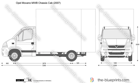 Opel Movano MWB Chassis Cab