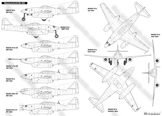 Geräte-& Blindflugbrett Messerschmitt Me 262 Zeichnung M 1:1 mit Hinterfräsung 