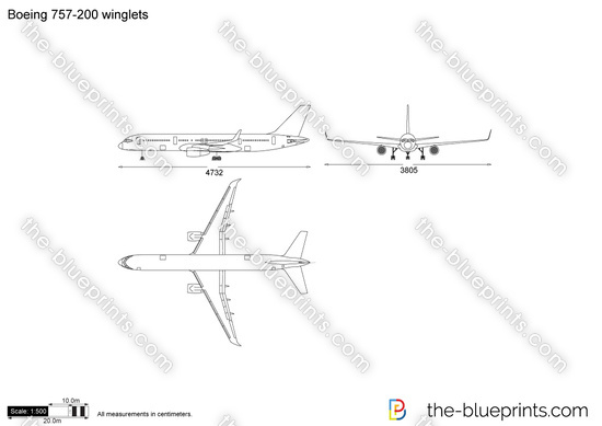Boeing 757-200 winglets