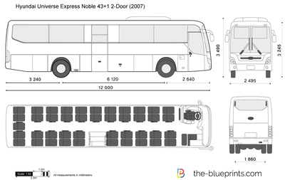 Hyundai Universe Express Noble 43+1 2-Door (2007)