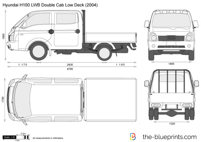 Hyundai H100 LWB Double Cab Low Deck (2004)