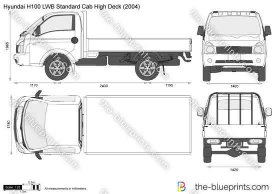 Hyundai H100 LWB Standard Cab High Deck