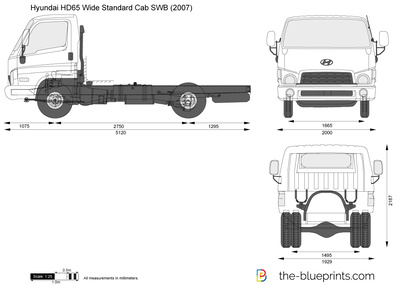 Hyundai HD65 Wide Standard Cab SWB (2007)