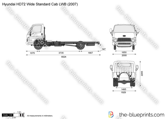 Hyundai HD72 Wide Standard Cab LWB