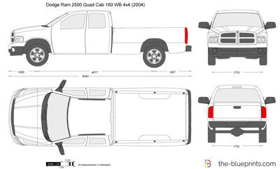 Dodge Ram 2500 Quad Cab 160 WB 4x4