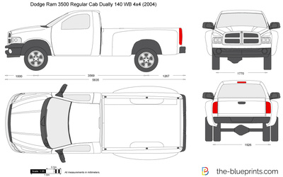 Dodge Ram 3500 Regular Cab Dually 140 WB 4x4 (2004)