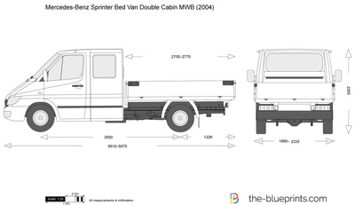 Mercedes-Benz Sprinter Bed Van Double Cabin MWB (2004)