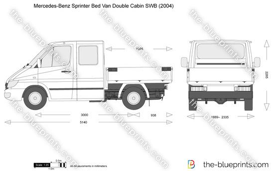 Mercedes-Benz Sprinter Bed Van Double Cabin SWB