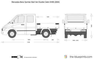 Mercedes-Benz Sprinter Bed Van Double Cabin SWB (2004)