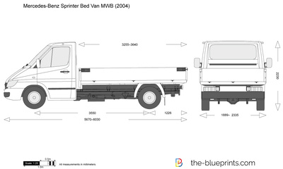 Mercedes-Benz Sprinter Bed Van MWB (2004)