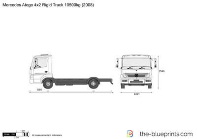 Mercedes-Benz Atego 4x2 Rigid Truck 10500kg