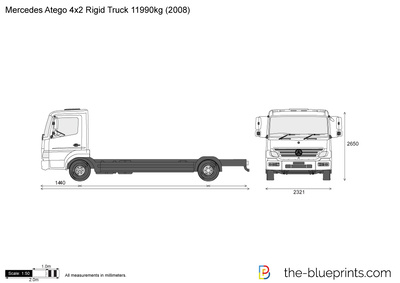 Mercedes-Benz Atego 4x2 Rigid Truck 11990kg