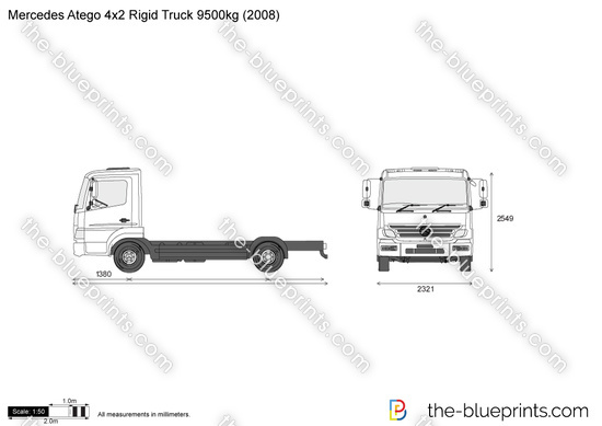 Mercedes-Benz Atego 4x2 Rigid Truck 9500kg