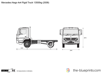 Mercedes-Benz Atego 4x4 Rigid Truck 13500kg