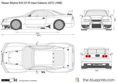 Nissan Skyline R33 GT-R Impul Calsonic JGTC