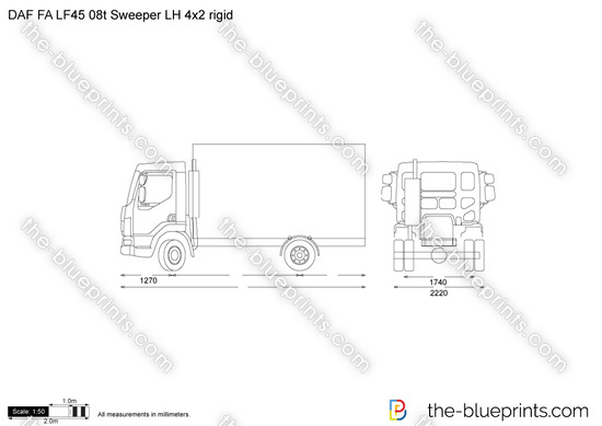 DAF FA LF45 08t Sweeper LH 4x2 rigid