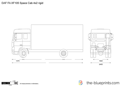 DAF FA XF105 Space Cab 4x2 rigid