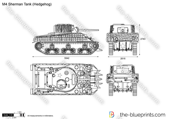 M4 Sherman Tank (Hedgehog) v2