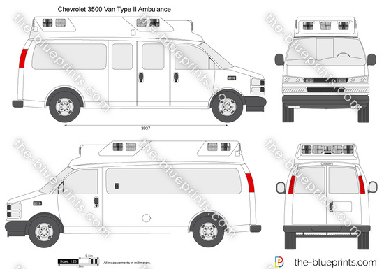 Chevrolet Express 3500 Van Type II Ambulance
