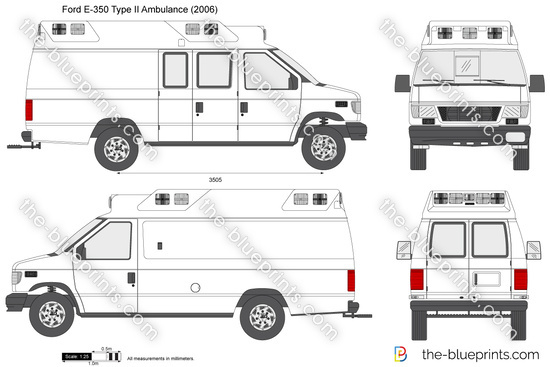 Ford E-350 Type II Ambulance