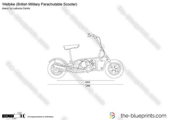 British Military Parachutable Scooter