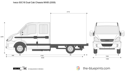 Iveco 50C18 Dual Cab Chassis MWB