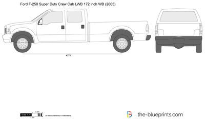 Ford F-250 Super Duty Crew Cab LWB 172 inch WB