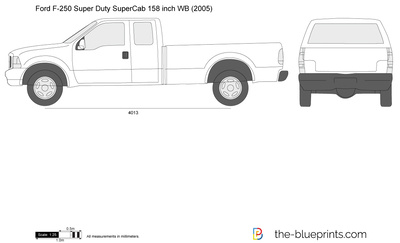 Ford F-250 Super Duty SuperCab LWB 158 inch WB