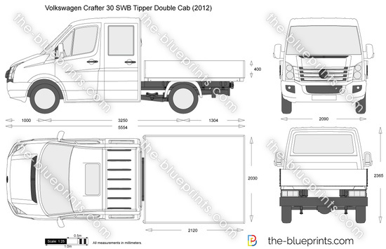 Volkswagen Crafter 30 SWB Tipper Double Cab