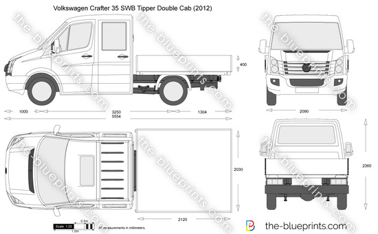 Volkswagen Crafter 35 SWB Tipper Double Cab