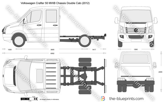 Volkswagen Crafter 50 MWB Chassis Double Cab