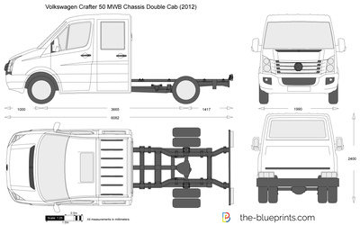 Volkswagen Crafter 50 MWB Chassis Double Cab